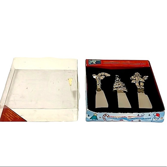 Christmas Holiday Knife Stainless Steel Spreader Set of 3 - Picture 3 of 7